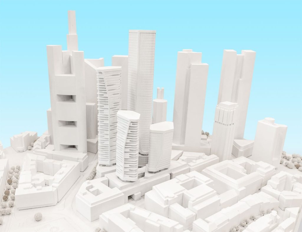 Vier neue Hochhäuser für die Frankfurter Skyline