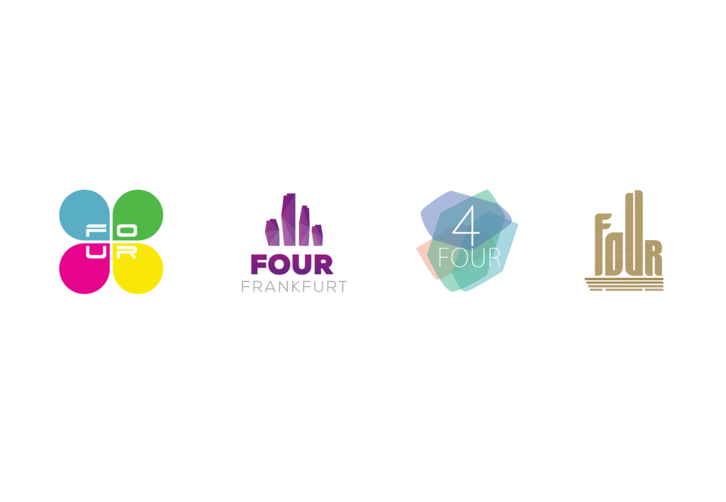 Öffentliche Gestaltungsvorschläge für das zukünftige FOUR Logo