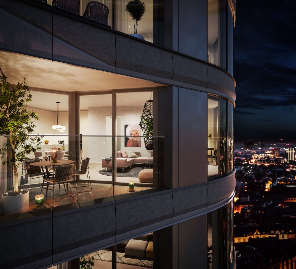 Leben in der Skyline – FOUR startet Verkauf der Wohnungen