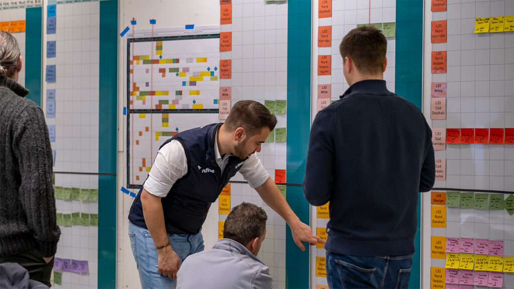 Lean Management auf der Datencenter-Baustelle in Mainz – Struktur trifft Effizienz.